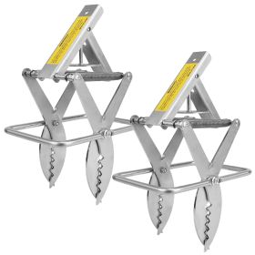 2PCS Easy Setup Mole Traps Outdoor Reusable Scissor Mole Gopher Rodent Control Trap Solid Metal Material For Lawn Garden Yard (Color: Silver)