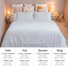 Bohemian Style Quilt Cover Set, Cut Flower Quilt Cover,  Tufted Quilt Cover Three-piece Set, One Quilt Cover And Two Pillowcases,  Washable And M (Option: 229cmX229cm)